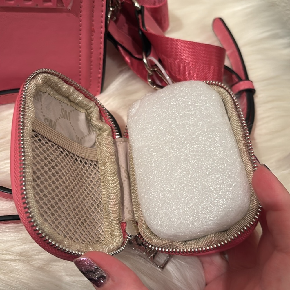Steve Madden Bevelyn Mini Raspberry Satchel - Picture 3 of 15